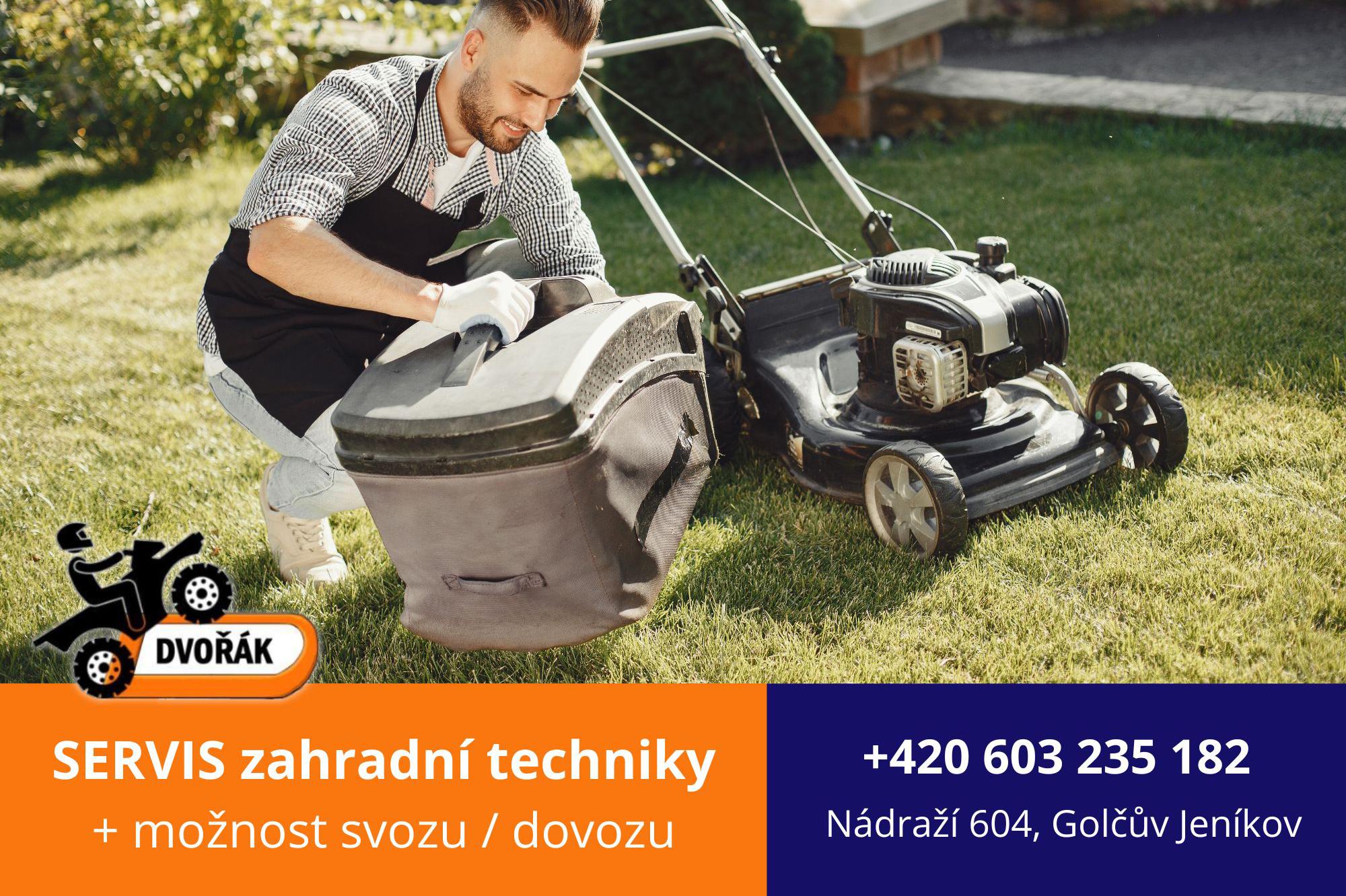 Servis zahradní techniky Golčův Jeníkov