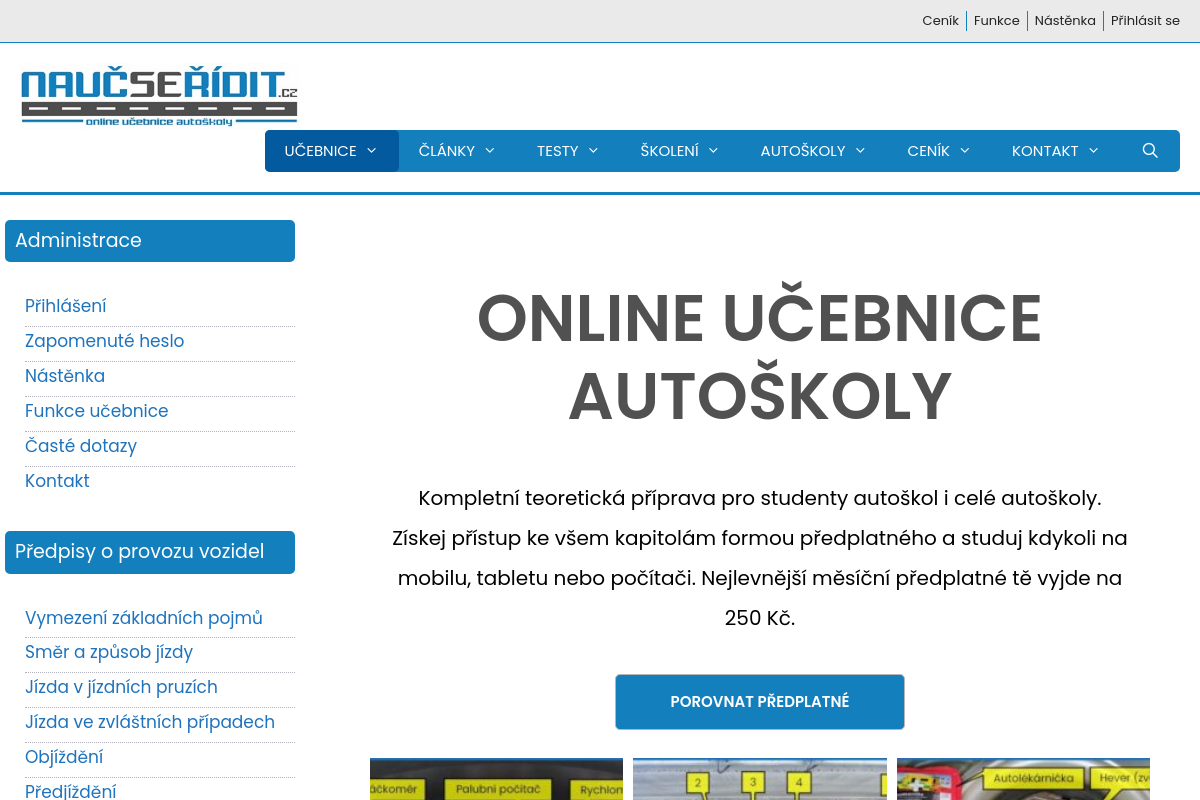 Nauč se řídit.cz – online učebnice autoškoly