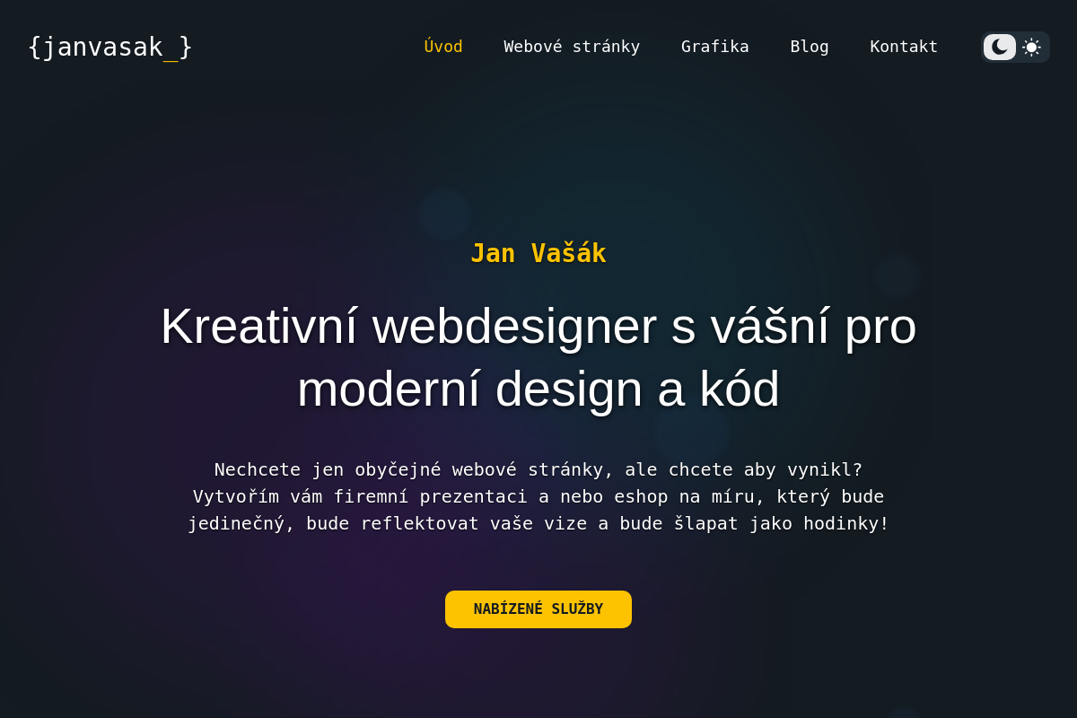 Jan Vašák - webové stránky a eshopy na míru