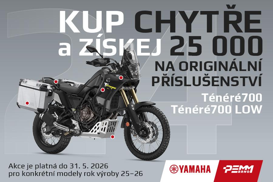 ORIGINÁLNÍ PŘÍSLUŠENSTVÍ YAMAHA ZDARMA