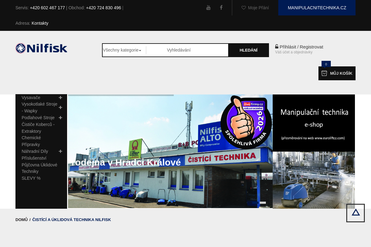 EUROLIFT CZ s.r.o. | Divize čistící a úklidová technika