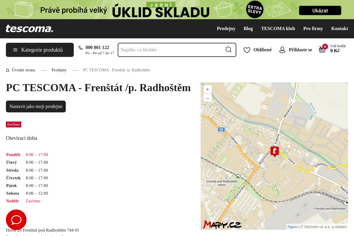 Prodejní centrum TESCOMA