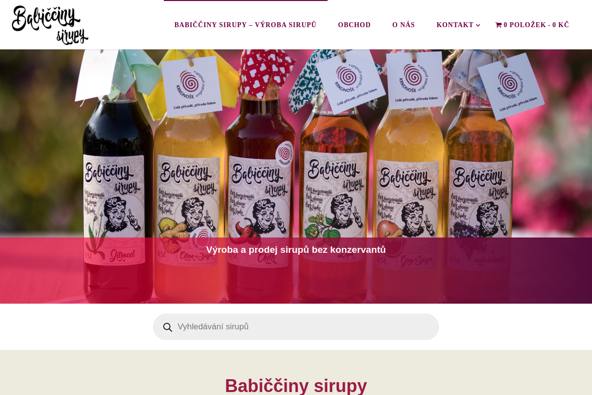Babiccinysirupy.cz