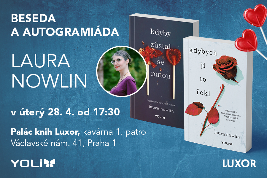 Beseda a autogramiáda autorky Laury Nowlin