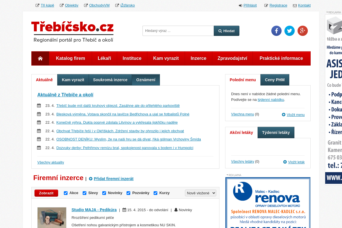 Regionální portál Třebíčsko.cz