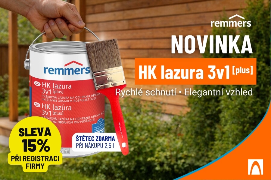 REMMERS HK Lazura 3v1 Plus - Novinka