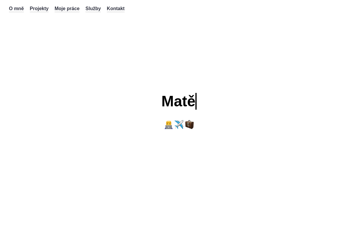 Matěj Pecinka - web developer