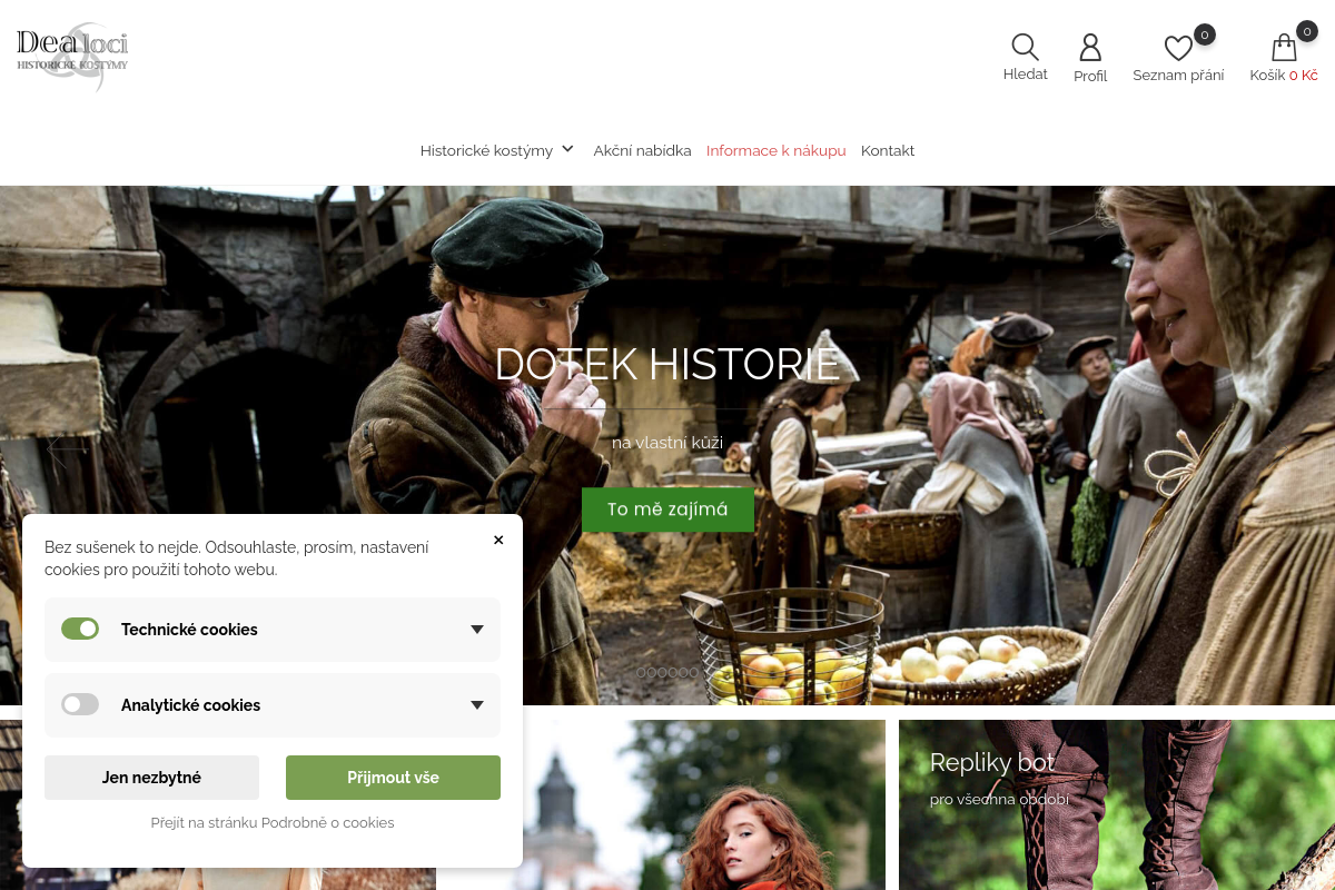 Historické kostýmy - Dea loci, s.r.o.