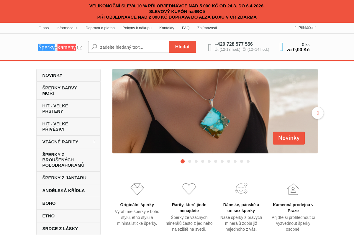 Šperkyakameny.cz - Eshop s drahými kameny a minerály