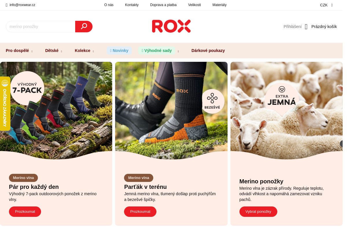 ROX - poctivé české ponožky