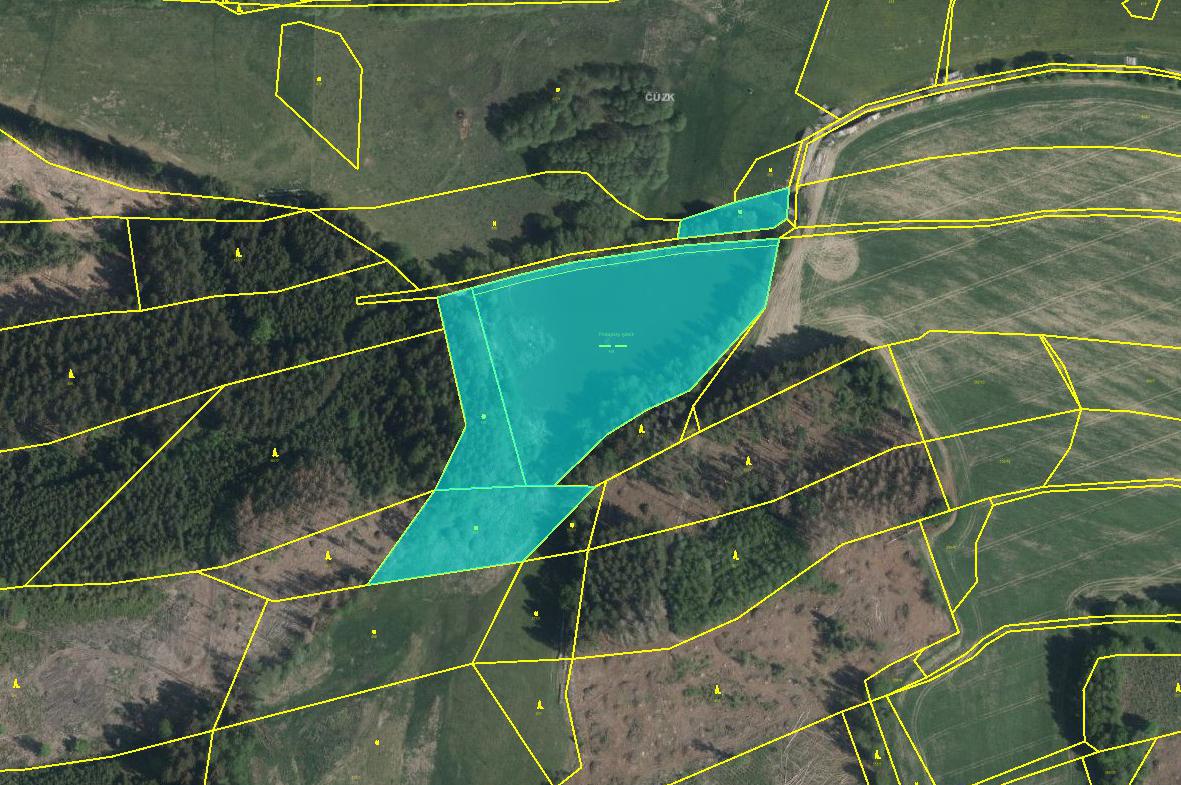 Prodej dvou rybníků a okolních pozemků na Vysočině