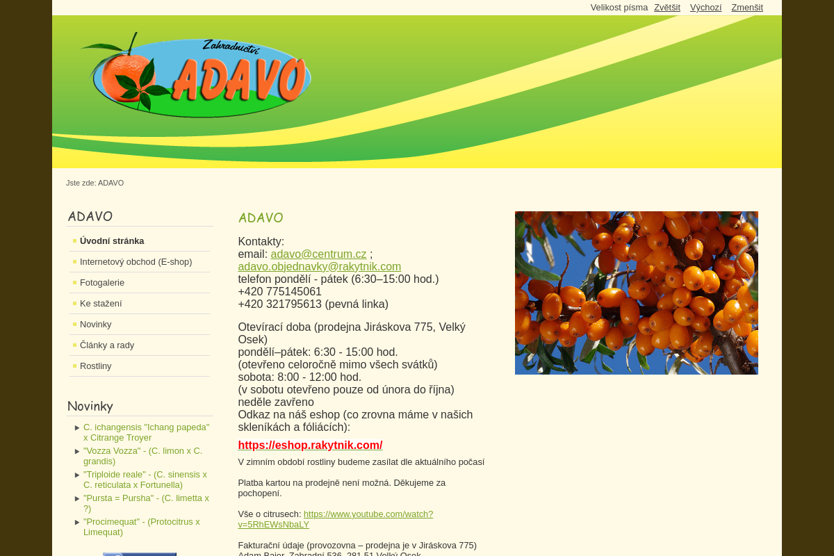 ADAVO zahradnictví