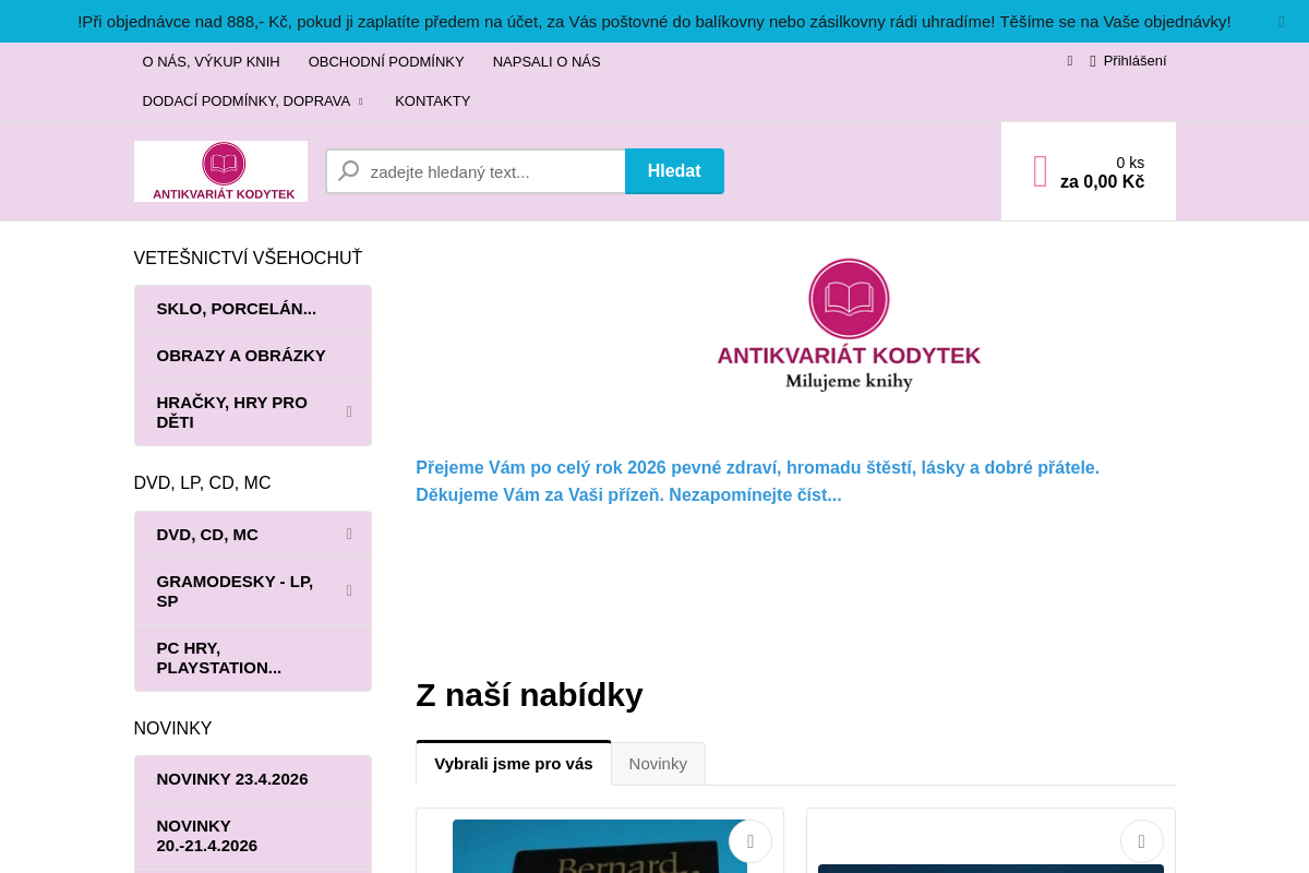 Antikvariát Kodytek