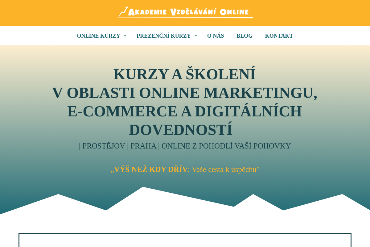 Akademie Vzdělávání Online