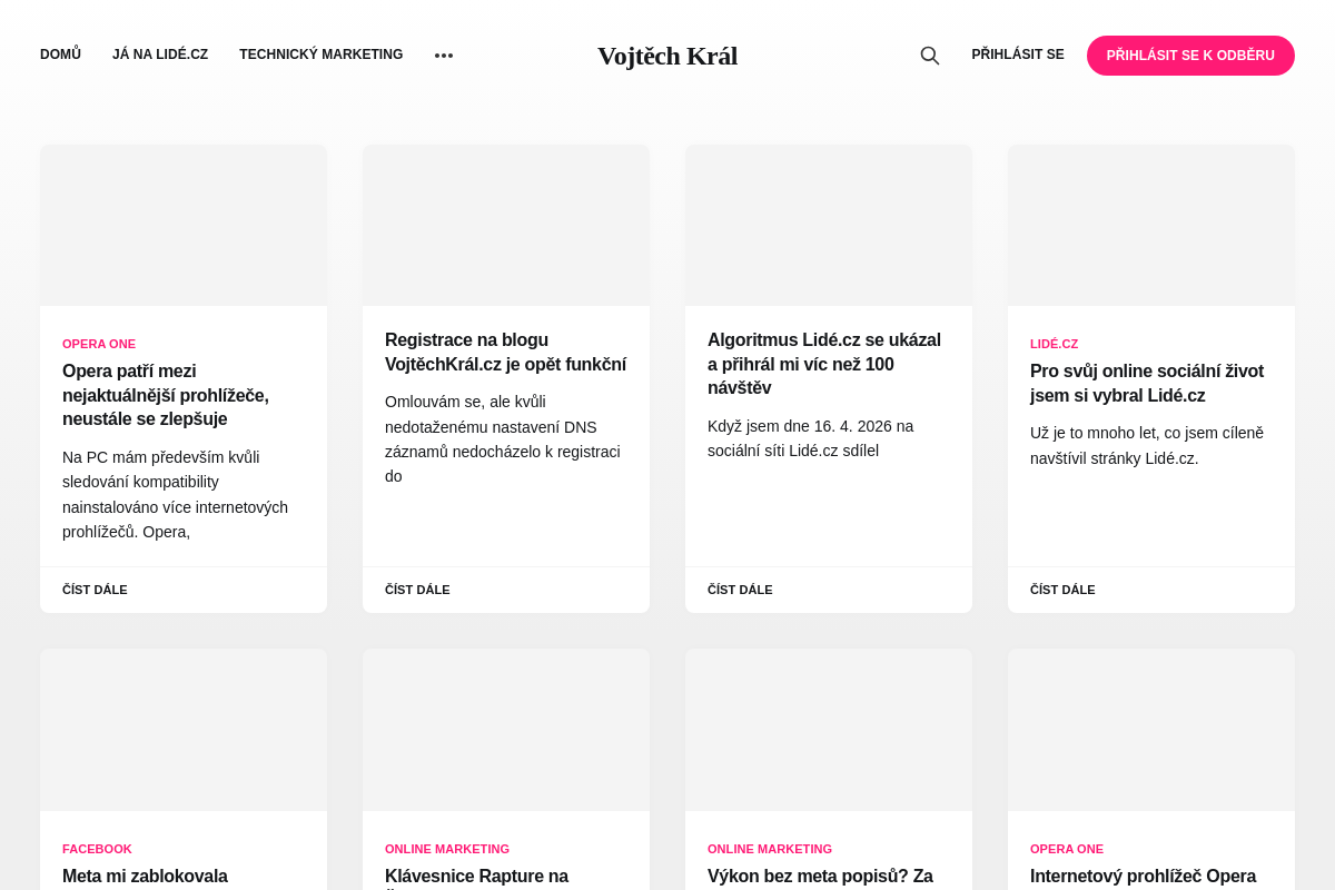 Ing. Vojtěch Král - online marketing
