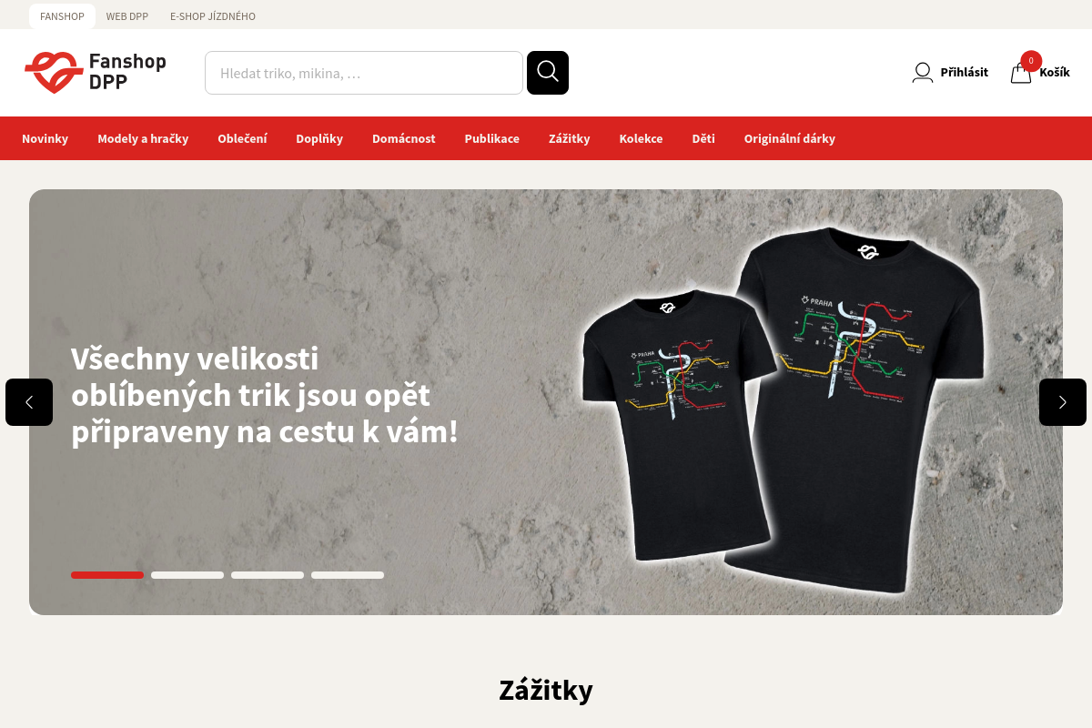 Fanshop Dopravního podniku hl. m. Prahy