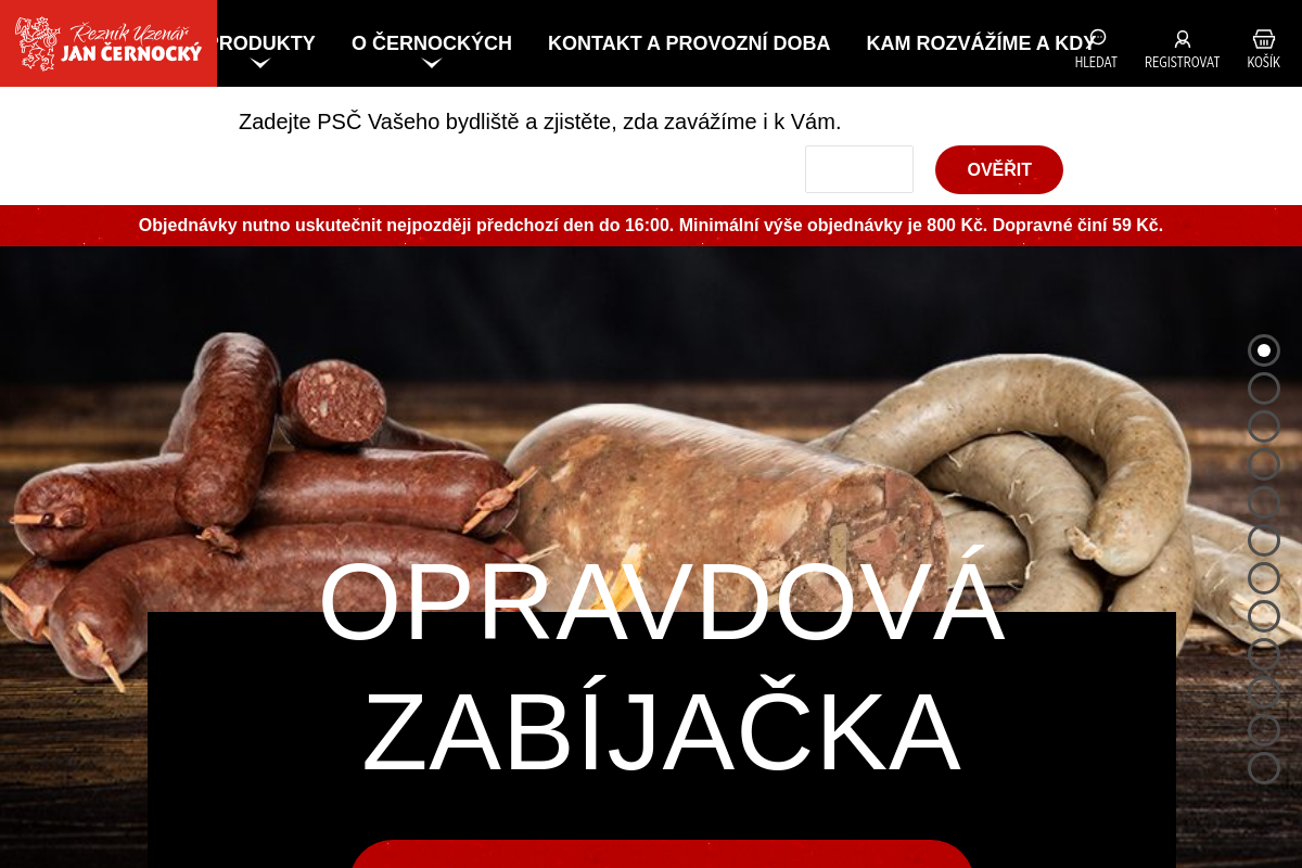 Jan Černocký řeznictví a uzenářství