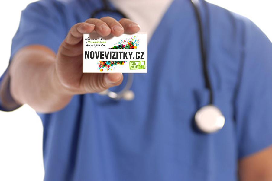 Vizitky a objednávkové kartičky pro lékaře.
