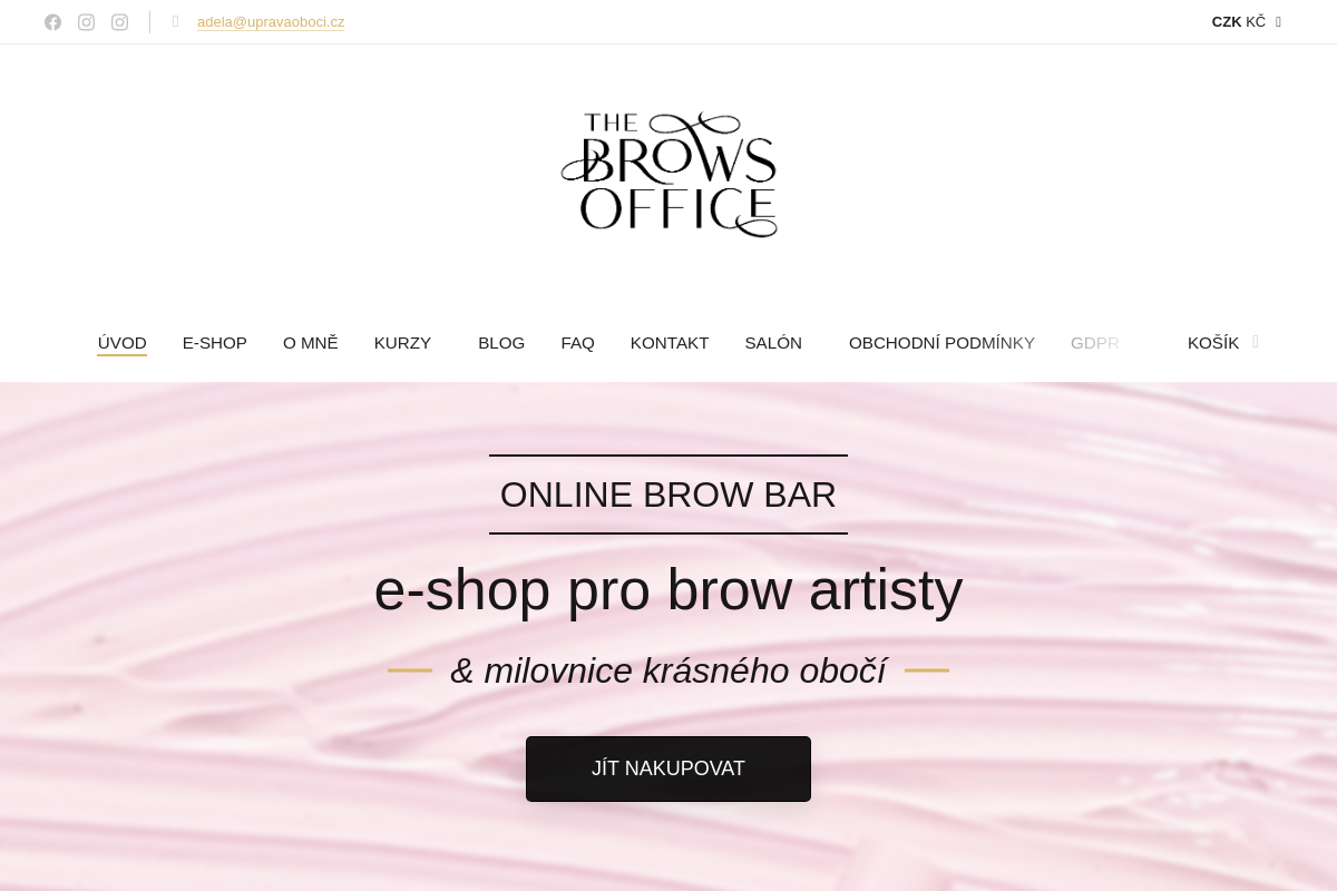 The Brows Office - úprava obočí Adéla Dort