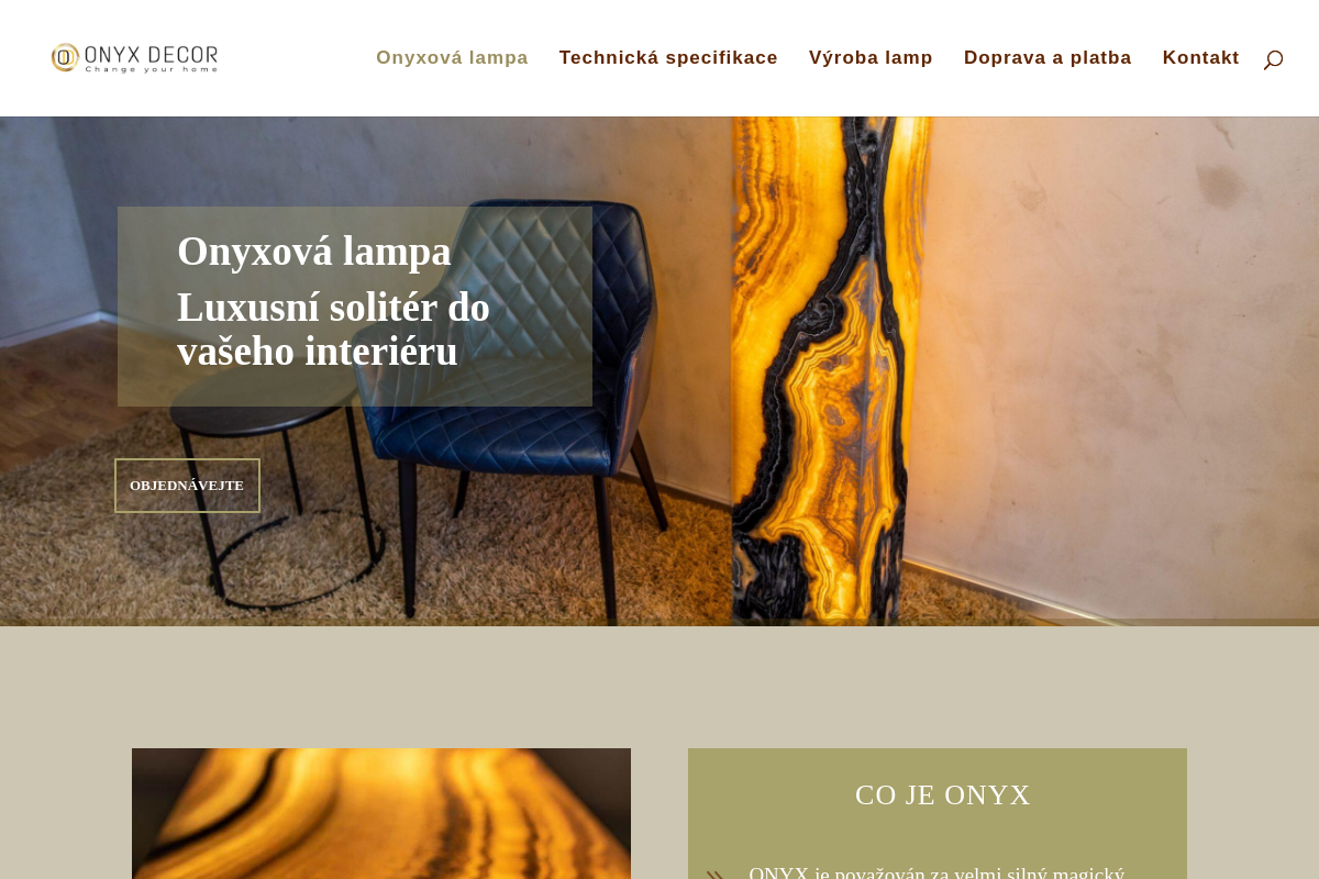 Onyxdecor - prodej onyxových lamp foto 1
