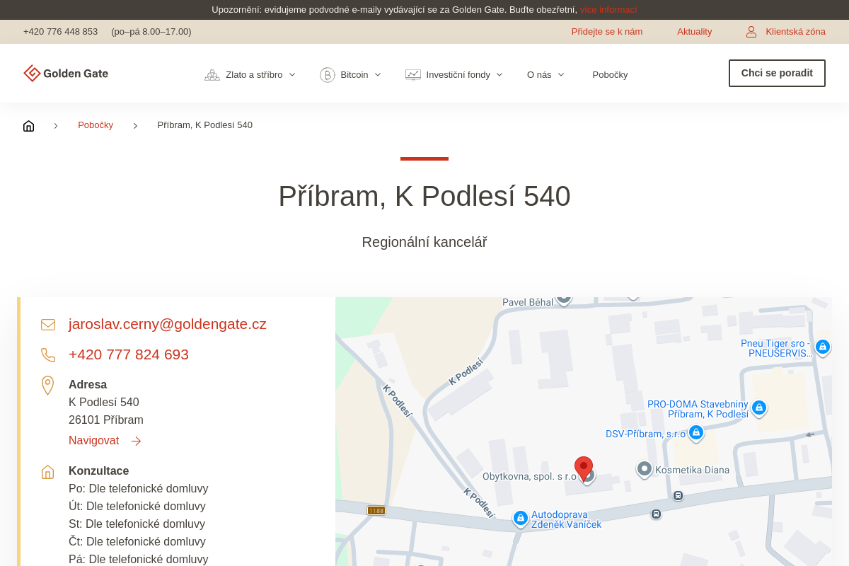 Golden Gate - regionální kancelář