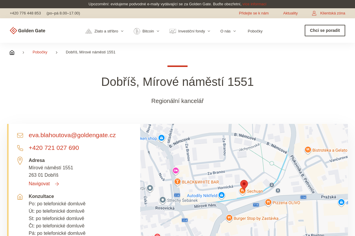 Golden Gate - regionální kancelář
