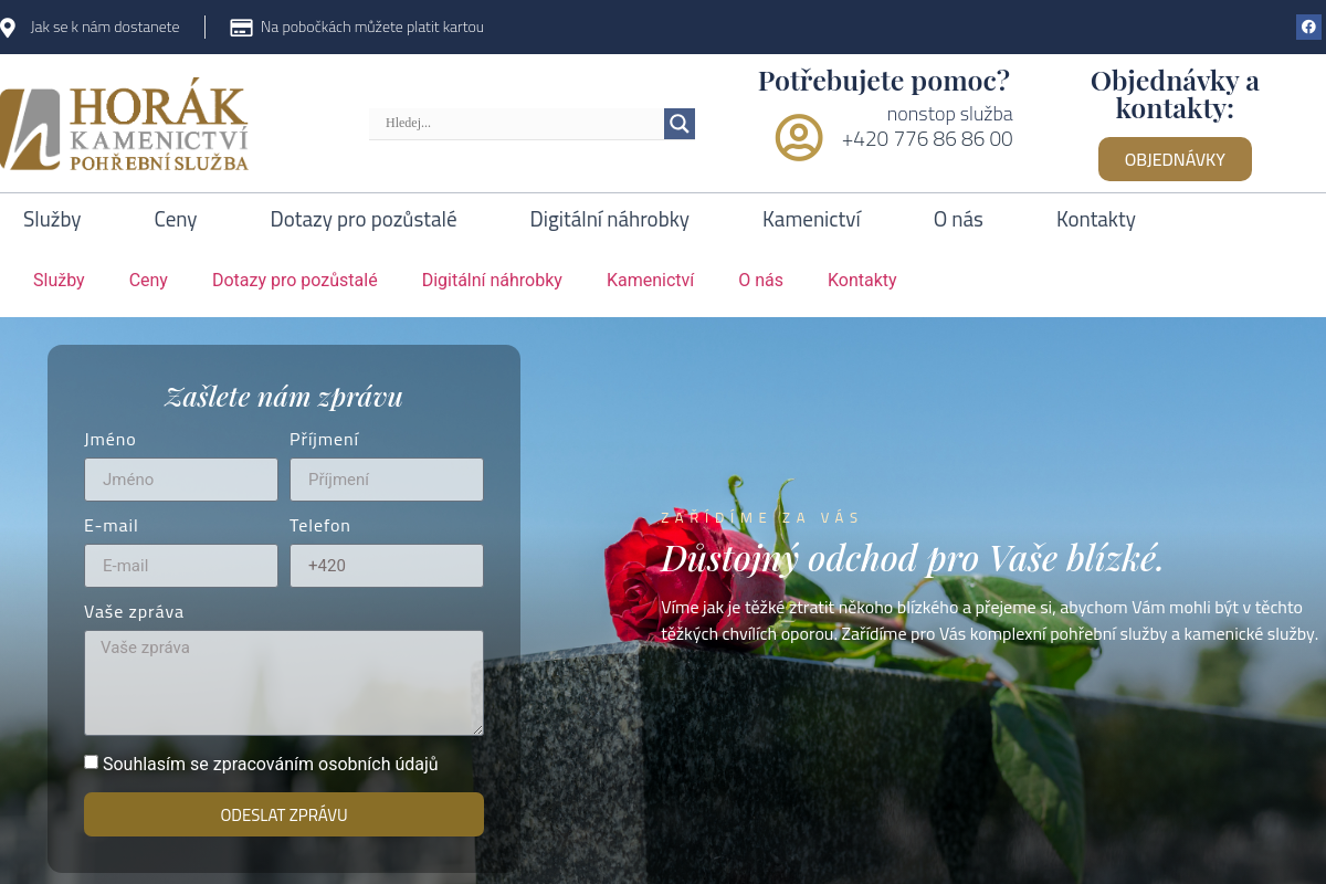 Pohřební služba a kamenictví Horák