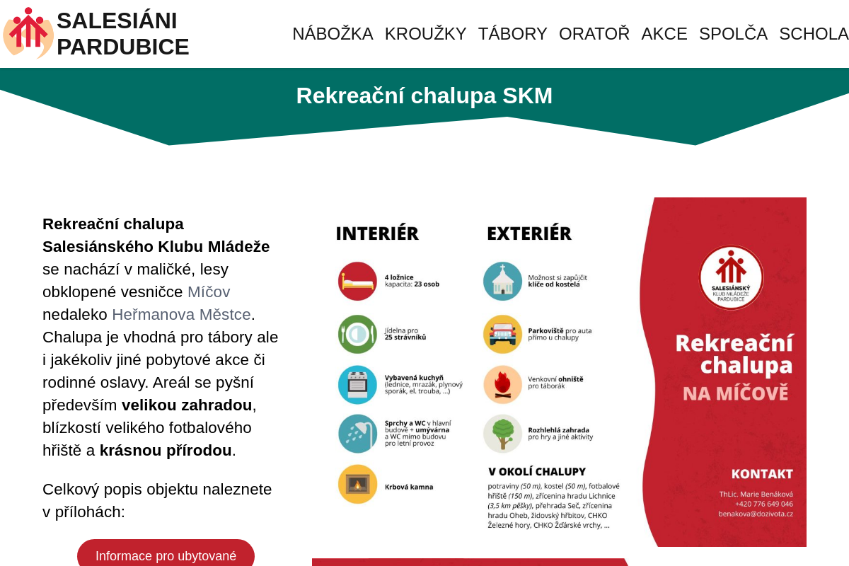 Rekreační chalupa SKM