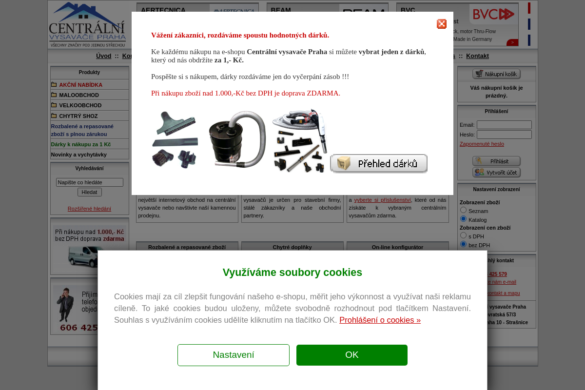 Centrální vysavače shop.cz