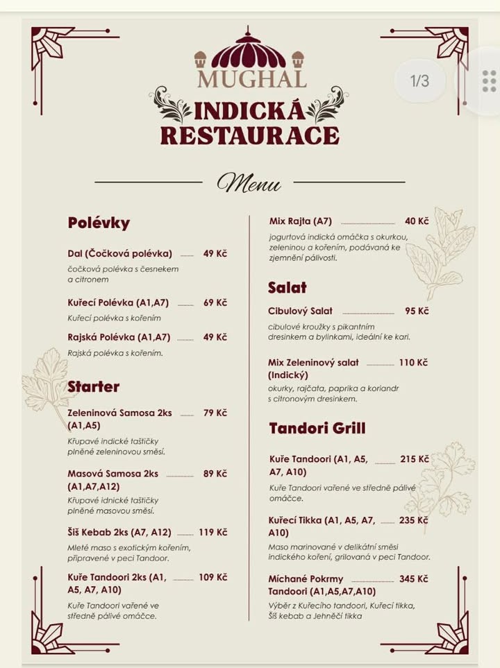 Mughal indická Restaurace foto 2