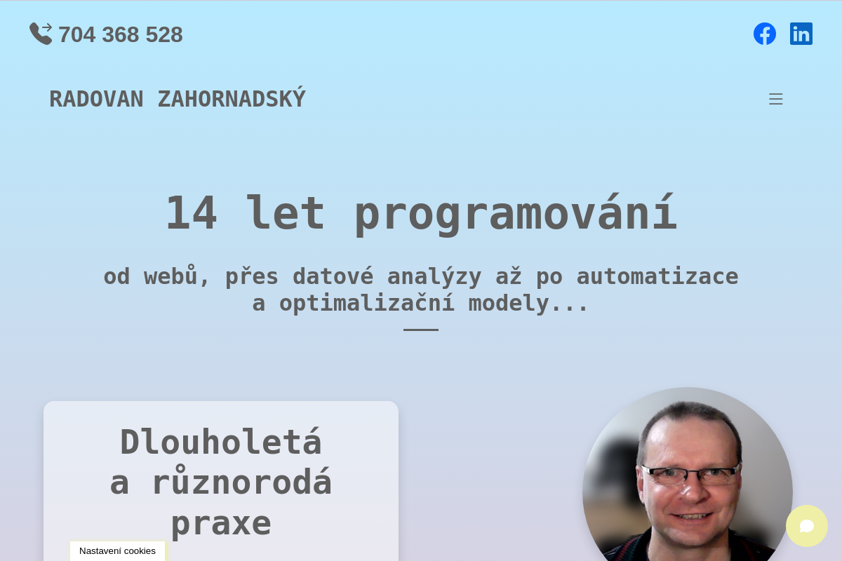 Programátor Radovan Zahornadský