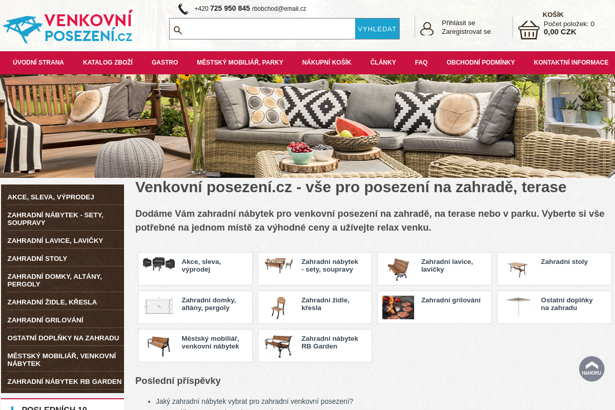 Venkovní posezení.cz