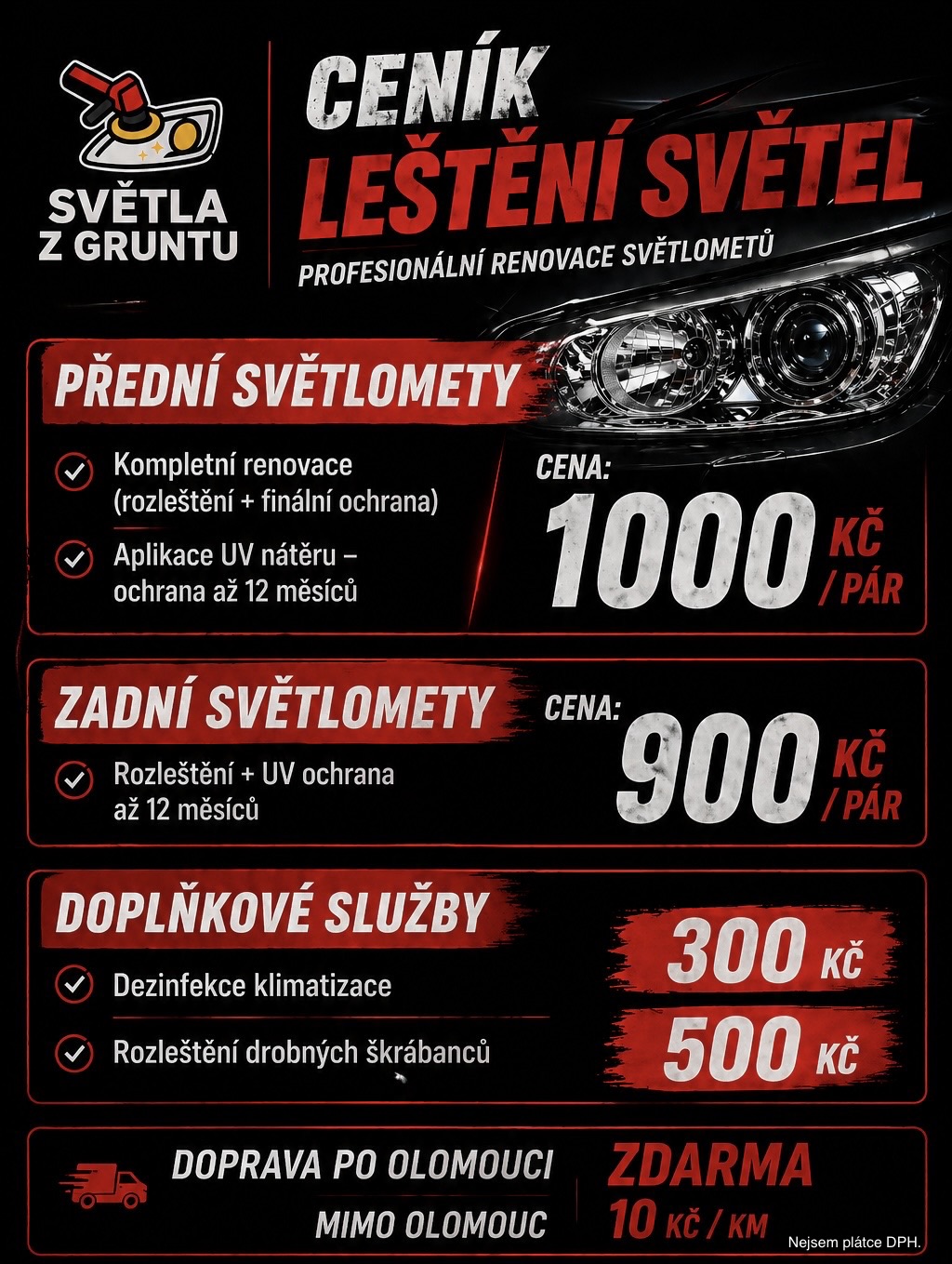 Světla z Gruntu - renovace a rozleštění světel foto 1