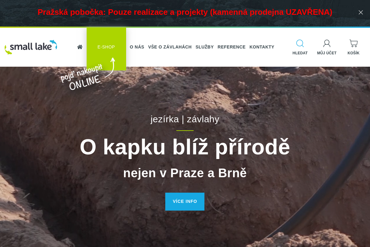 Small lake - zavlažovací systémy a jezírka