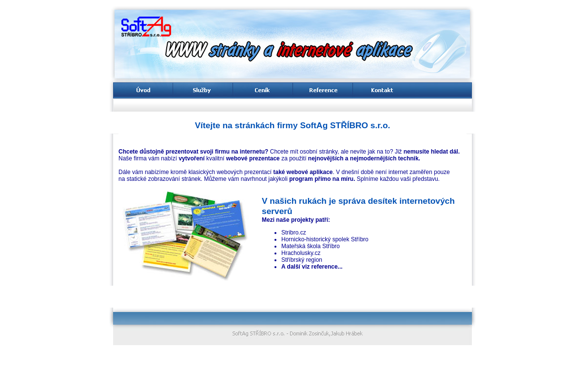 Webdesign SoftAg STŘÍBRO s.r.o.