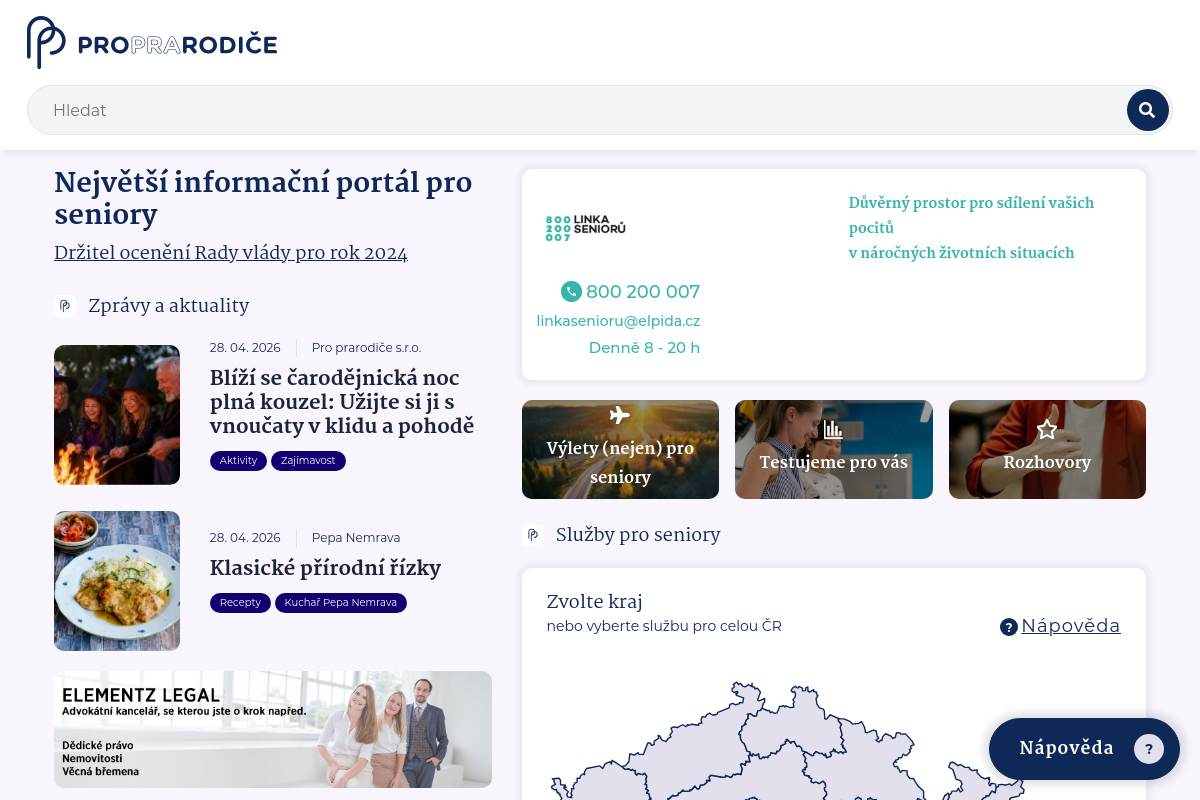 Proprarodiče.cz a Emaminy.cz