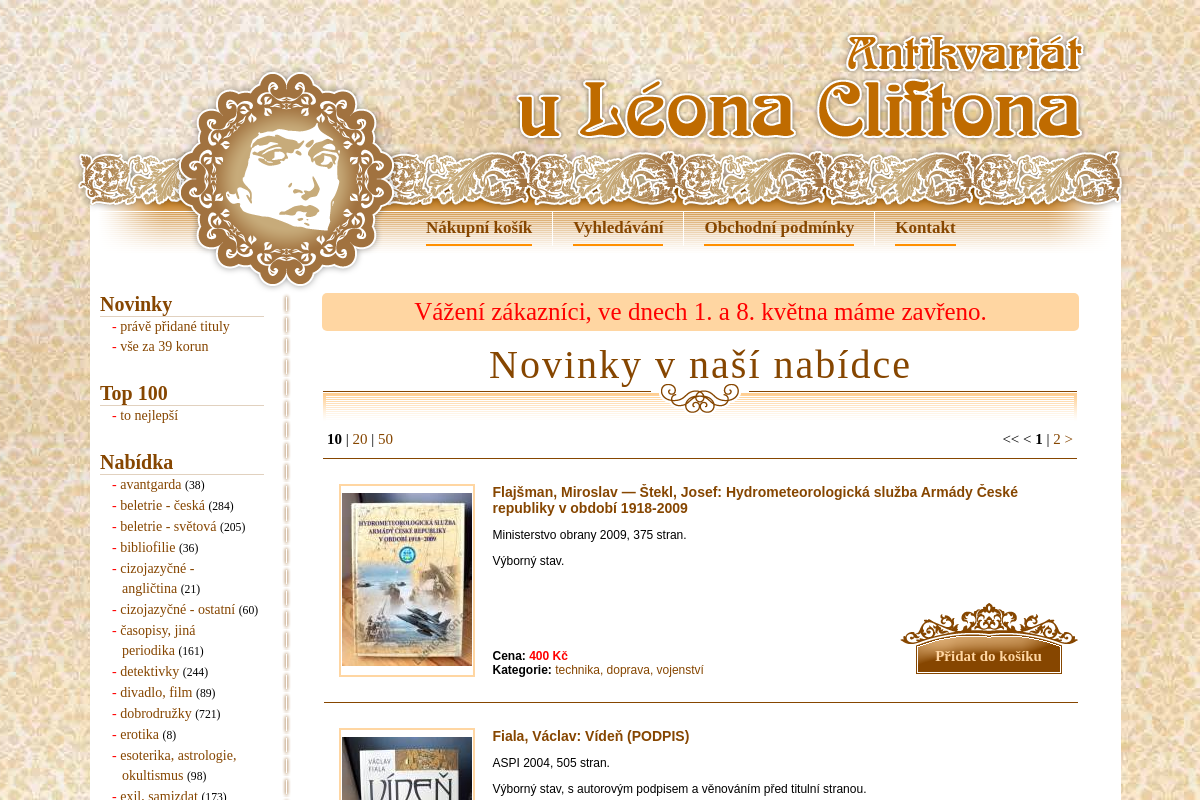 Antikvariát u Léona Cliftona