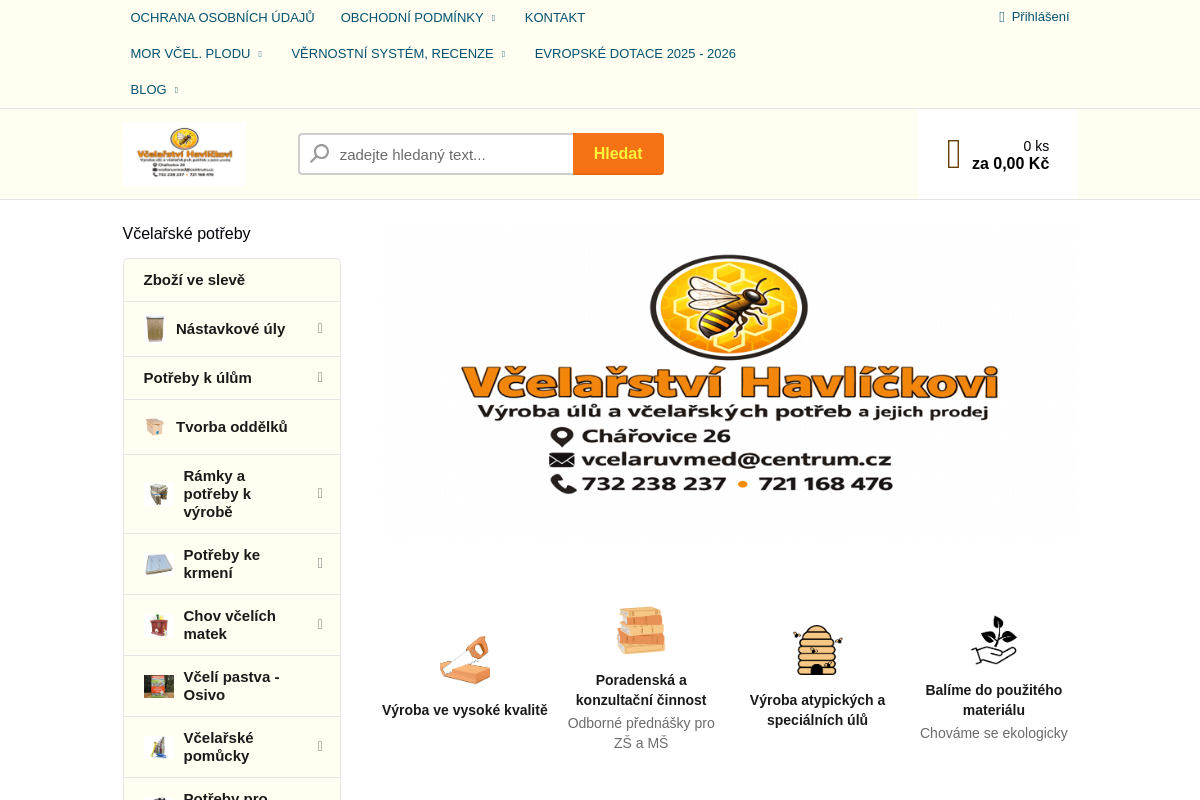 Včelařství a včelařské potřeby Havlíčkovi