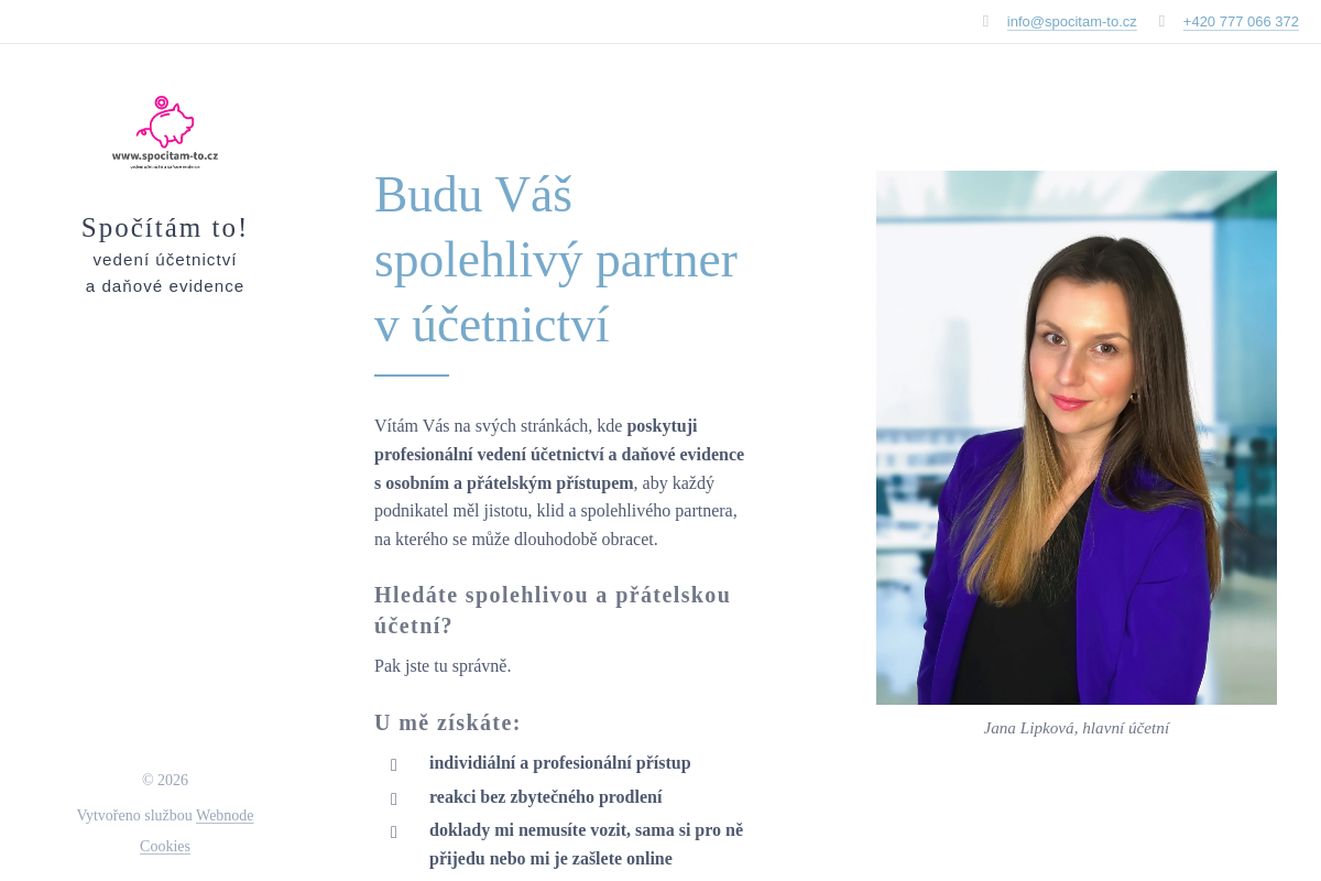 Spočítám to! - vedení účetnictví a daňové evidence