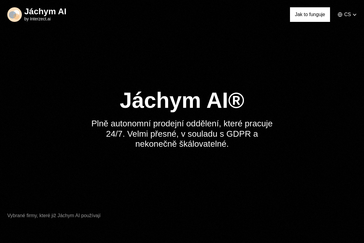 Interzect.ai - Jáchym AI®