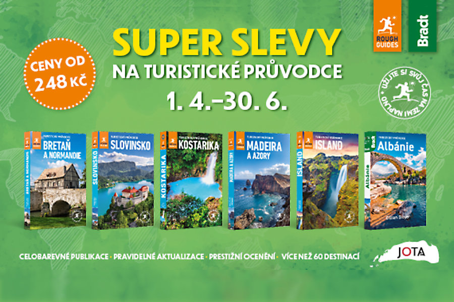 Super slevy na turistické průvodce Rough Guide