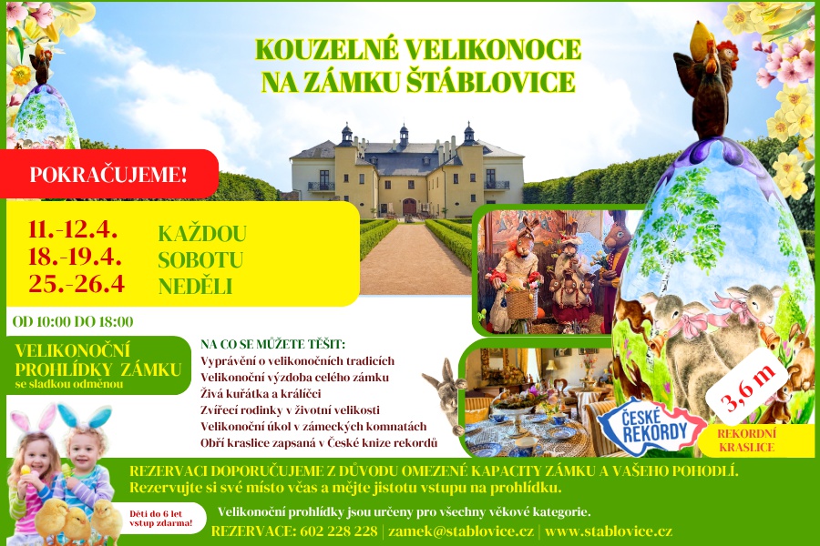 KOUZELNÉ VELIKONOCE NA ZÁMKU ŠTÁBLOVICE