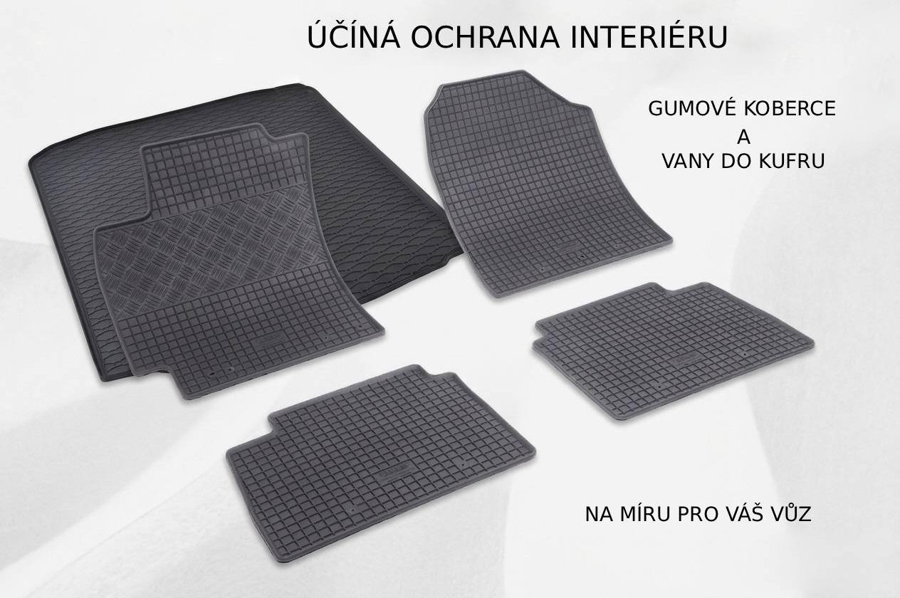 Gumové koberečky a vany do kufru | výhodně
