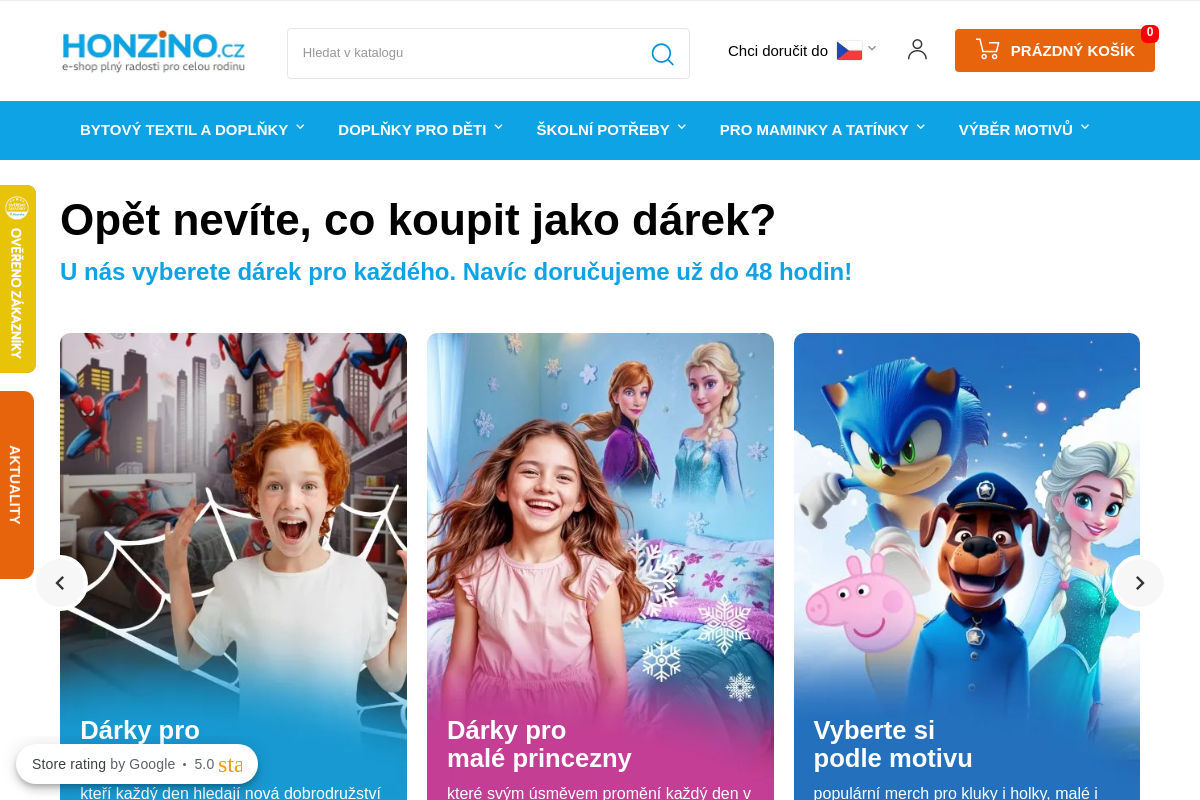 Honzino.cz - e-shop plný radosti