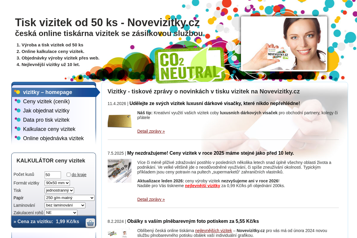 Novevizitky.cz