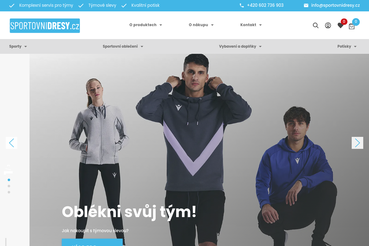 sportovnidresy.cz foto 1