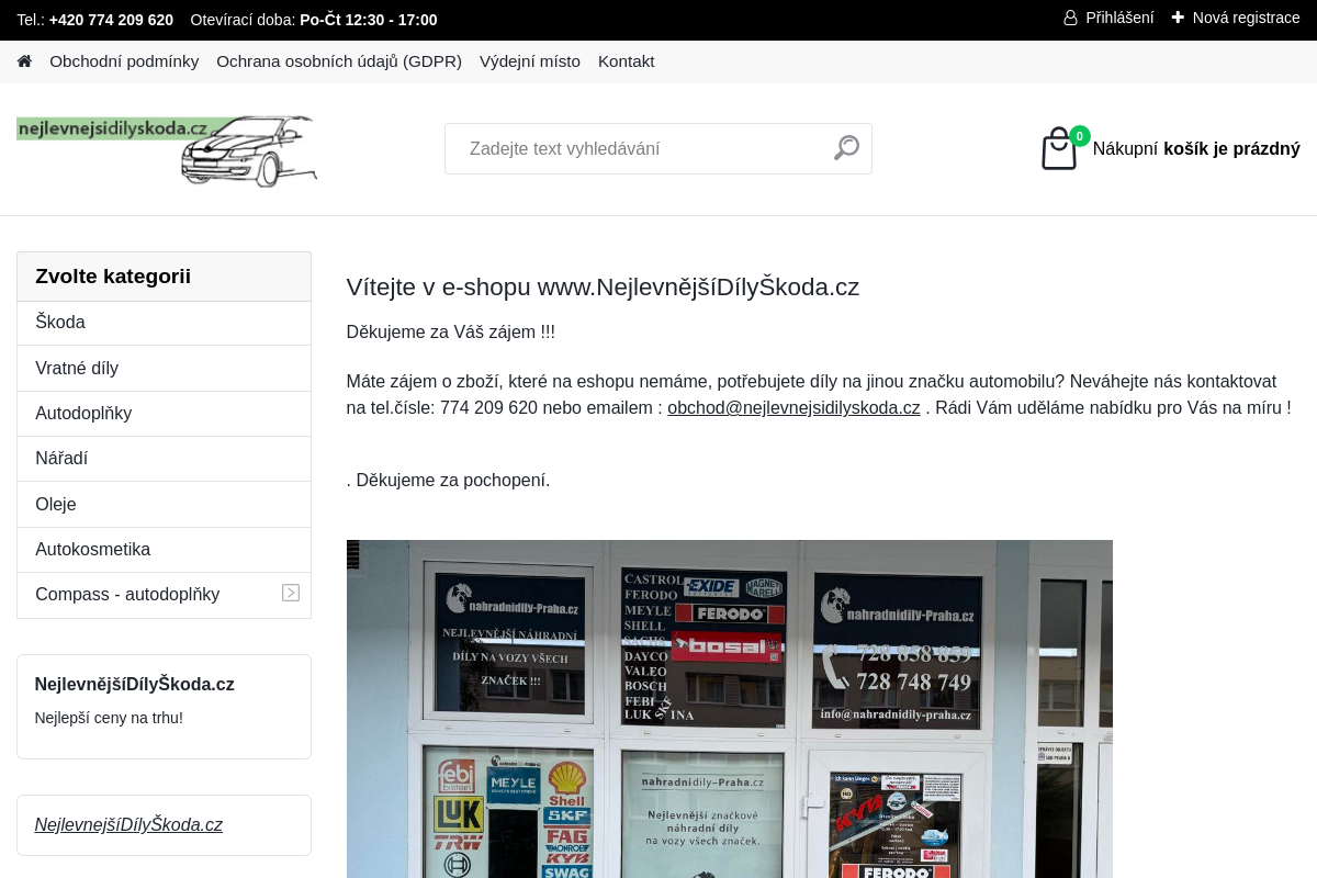 Nejlevnejsidilyskoda.cz