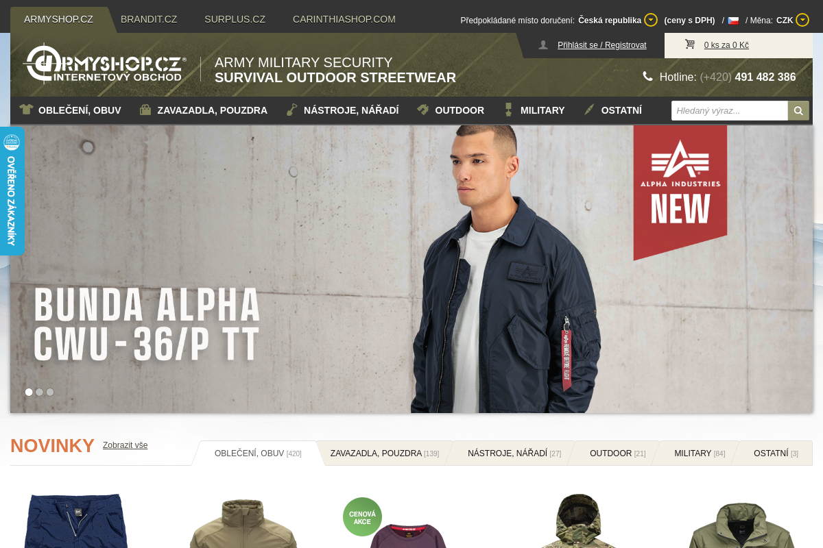 ARMYSHOP.CZ