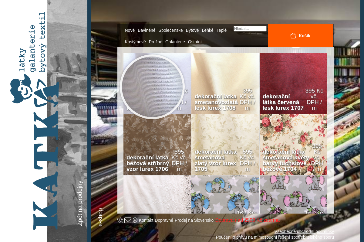 KATKA - látky e-shop
