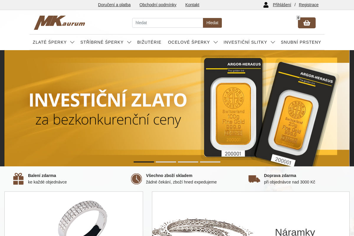 Šperky Aurum – online zlatnictví
